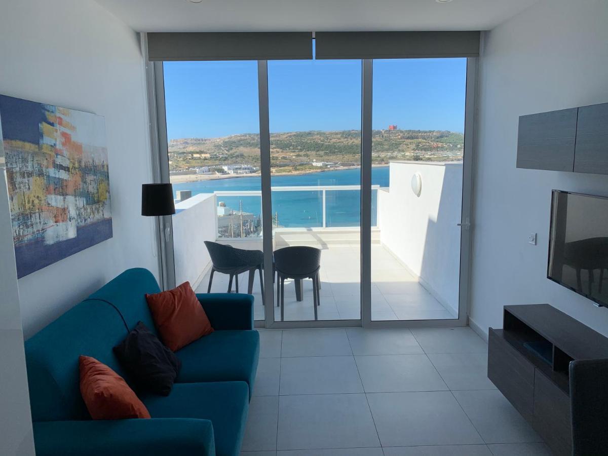 Sea View Penthouse Mellieha Bay Apartment Exterior photo